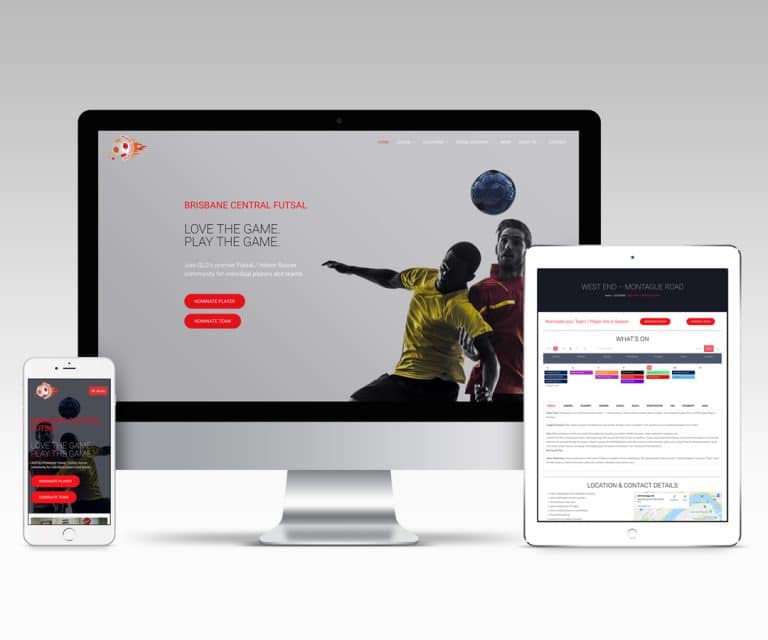 Website Designer Brisbane - Brisbane Central Futsal